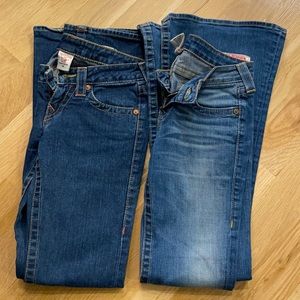 Lot two size 26 flare true religion jeans